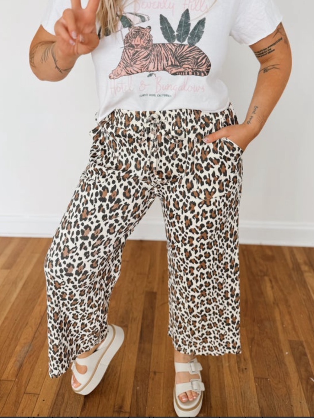 Leopard Print Pants - Picture 6 of 6